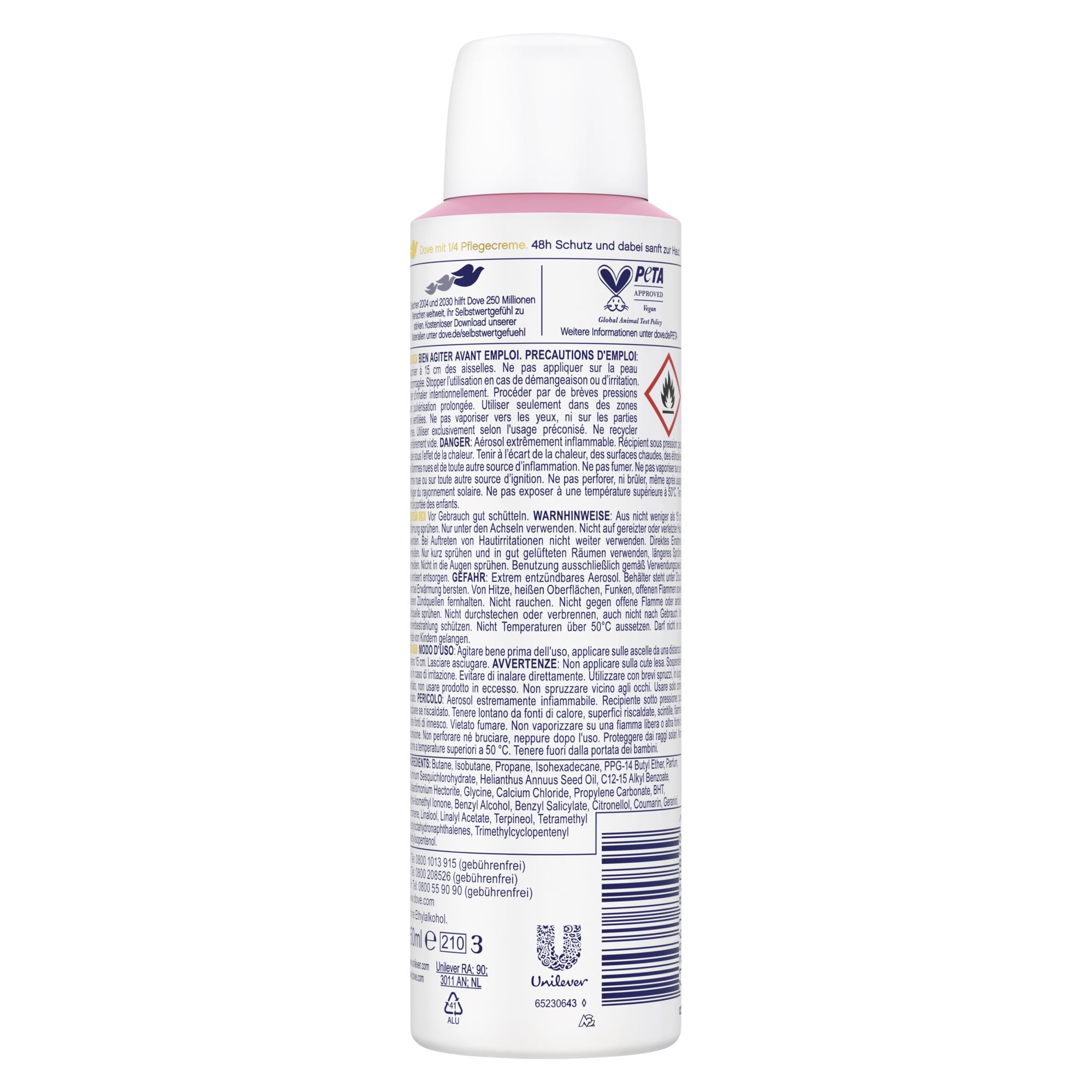 dove-anti-transpirant-deo-spray-soft-feel-puderduft-0-alkohol-48h-schutz-6-x-150 image 3