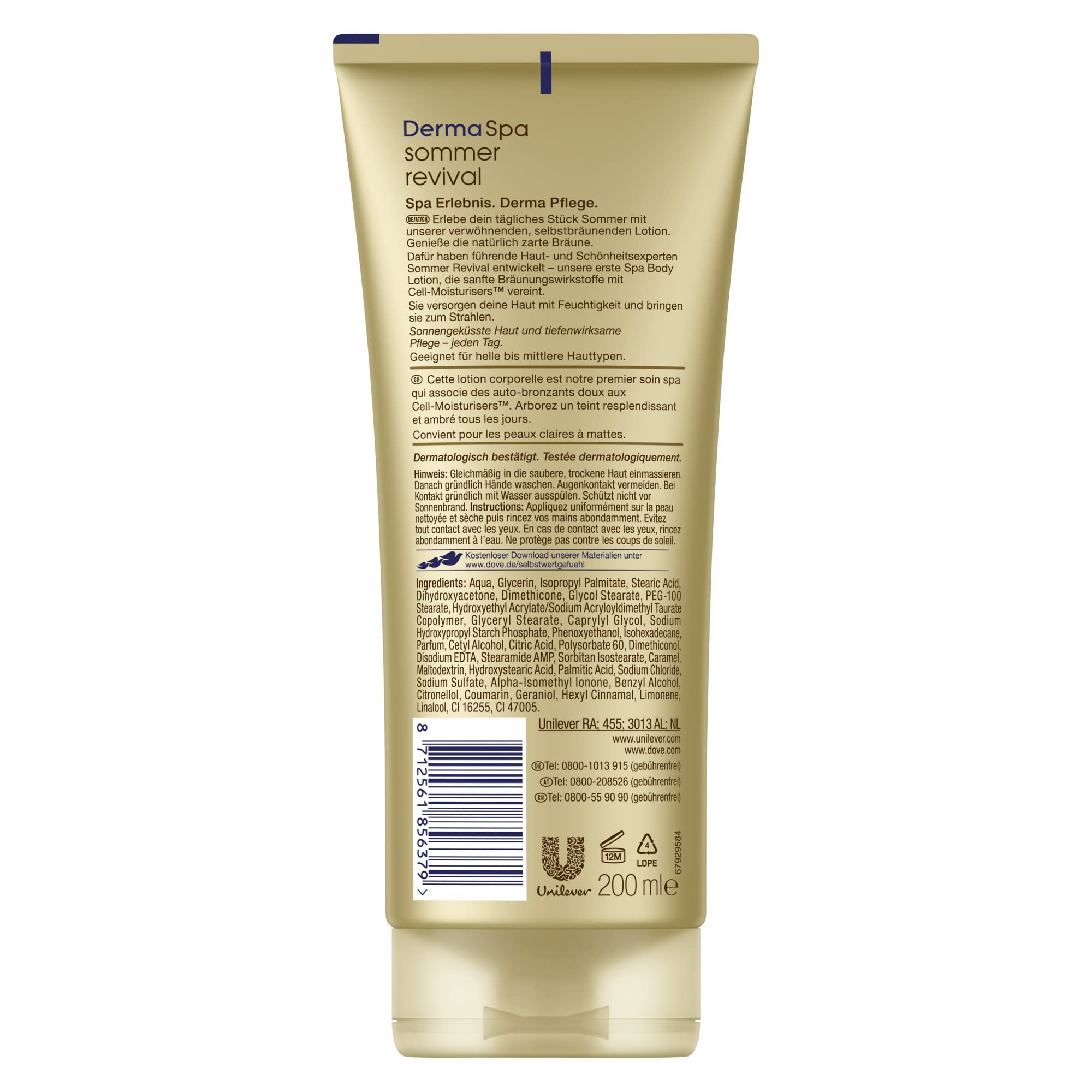 dove-dermaspa-sommer-revival-body-lotion-mit-sanftem-selbstbr-uner-cell-moisturi image 3