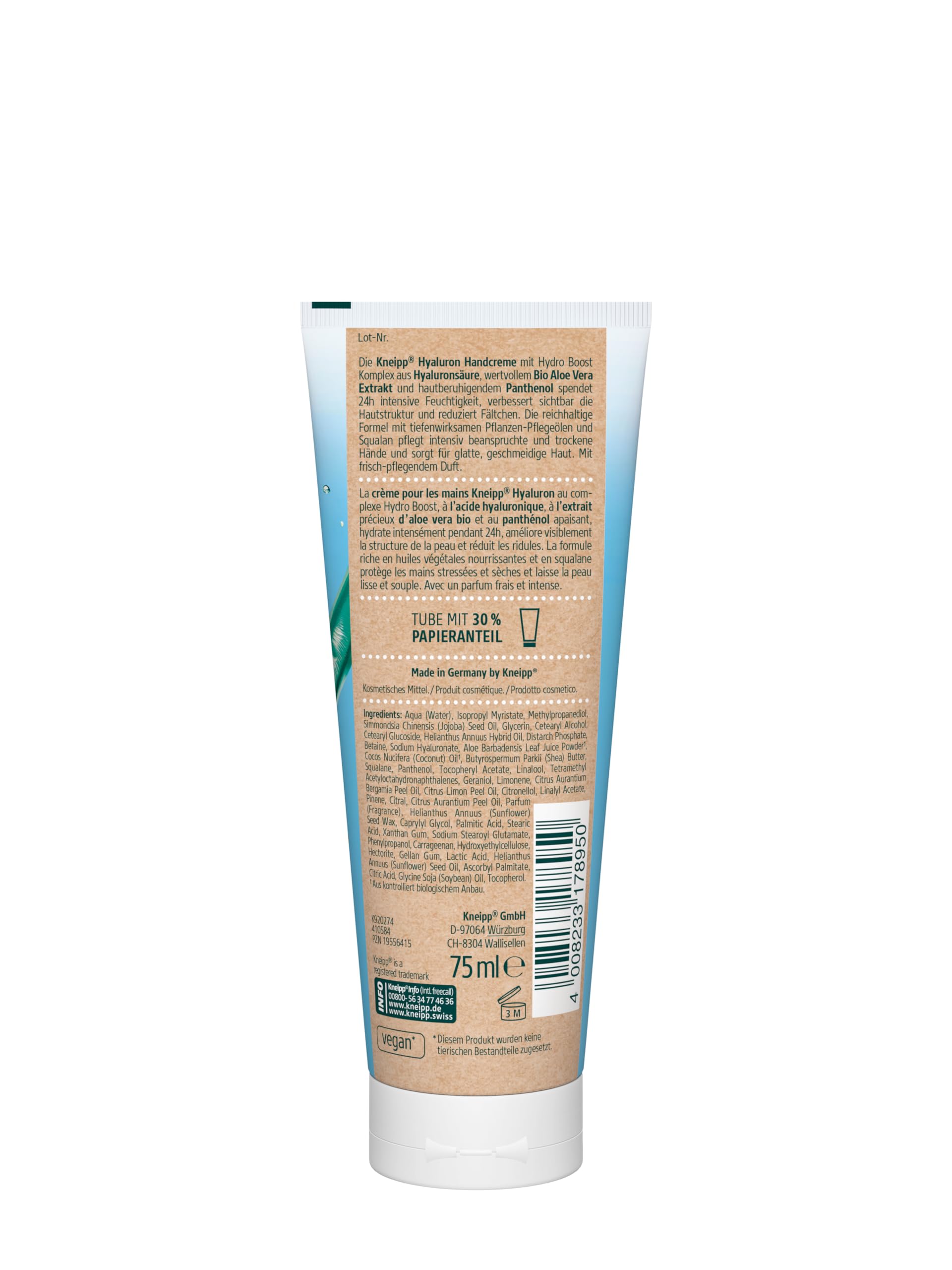 kneipp-hyaluron-handcreme-mit-bio-aloe-vera-hyaluron-75-ml-feuchtigkeits-handcre image 2