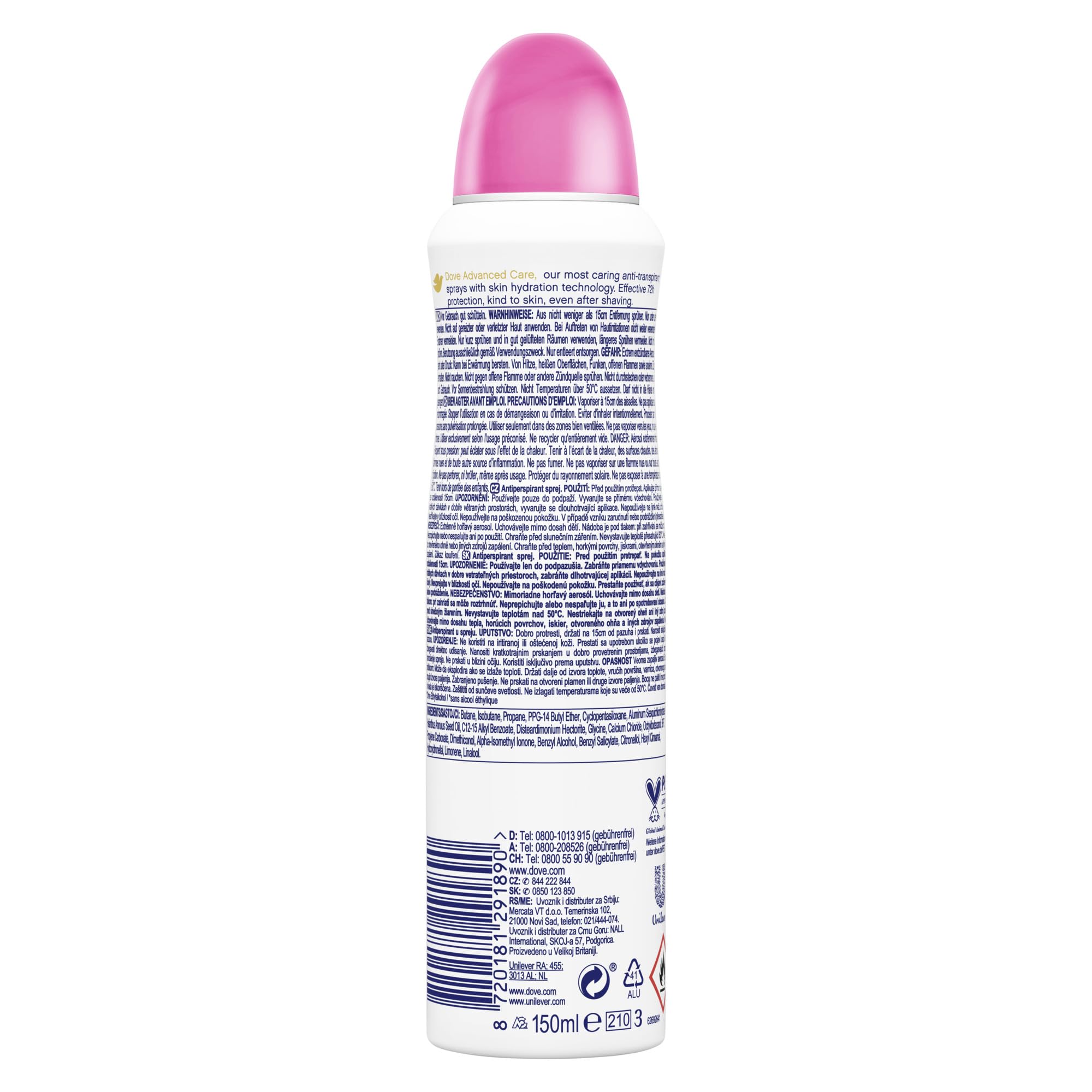 dove-advanced-care-anti-transpirant-deo-spray-summer-care-limited-edition-150-ml image 2