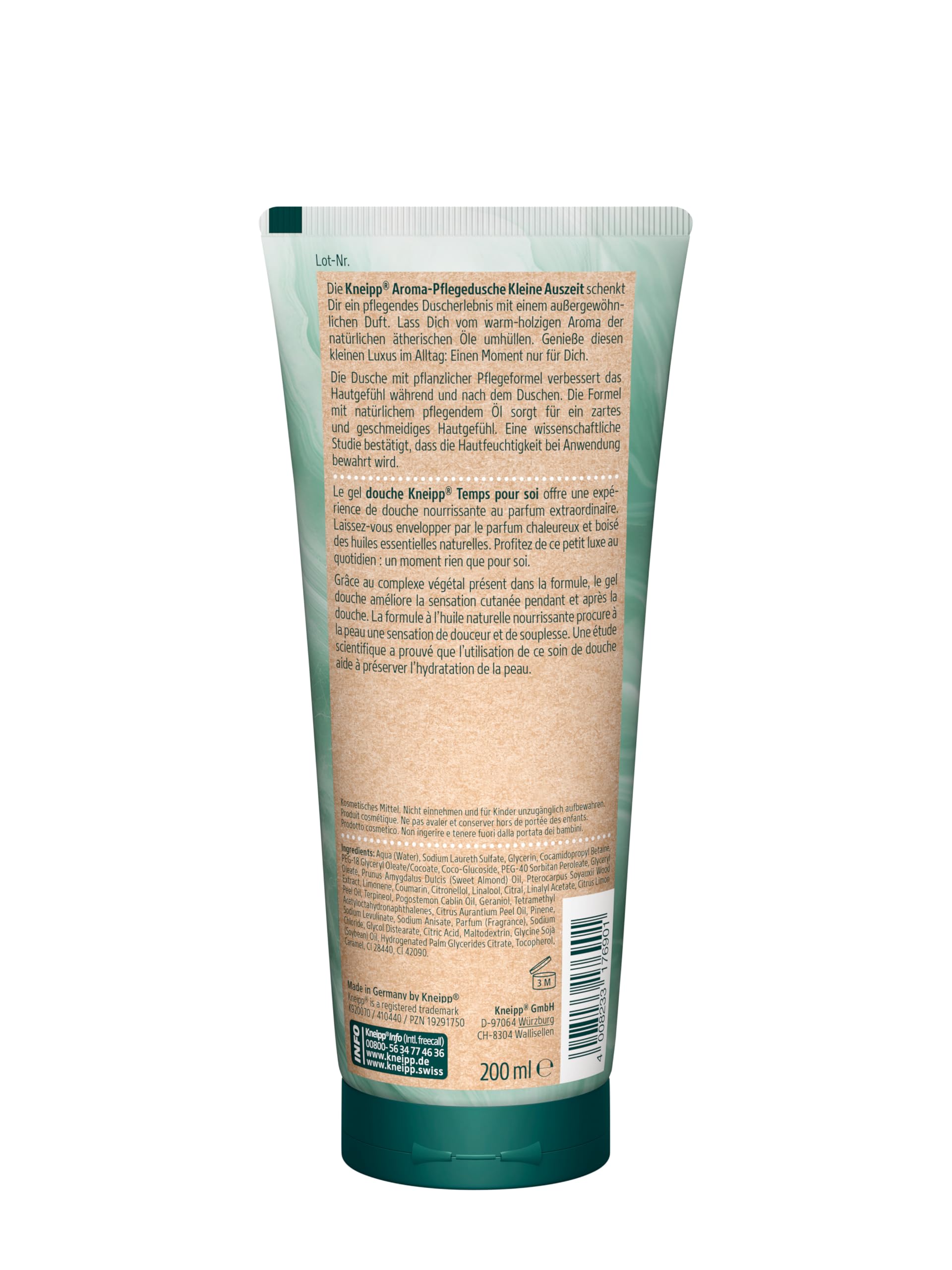 kneipp-aroma-pflegedusche-kleine-auszeit-sandelholz-patchouli-200-ml image 2