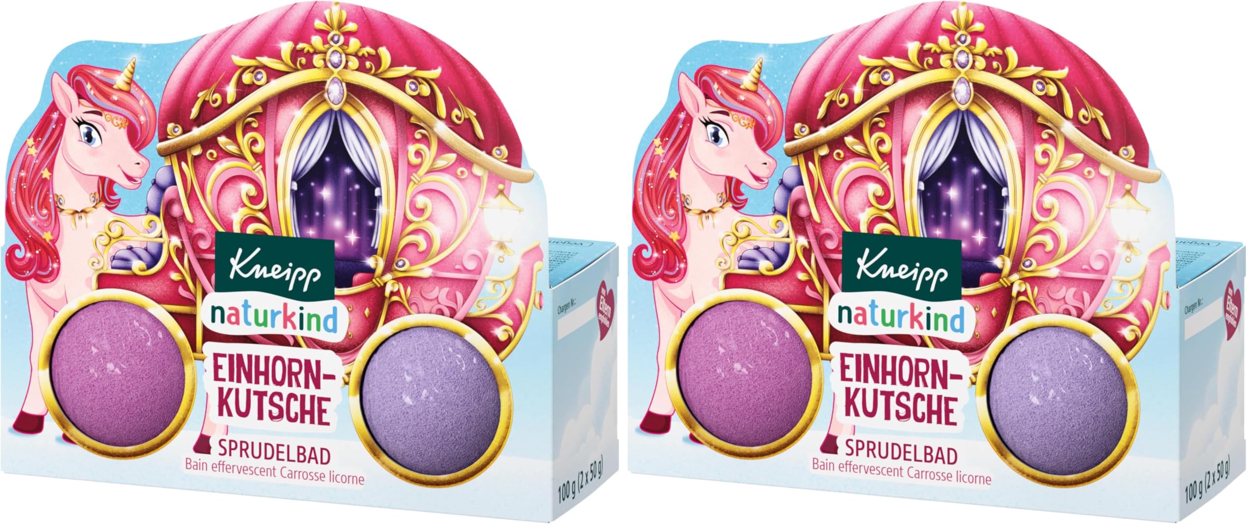 kneipp-naturkind-einhorn-kutsche-kinder-sprudelbad-badekugeln-set-8-x-100-g image 8