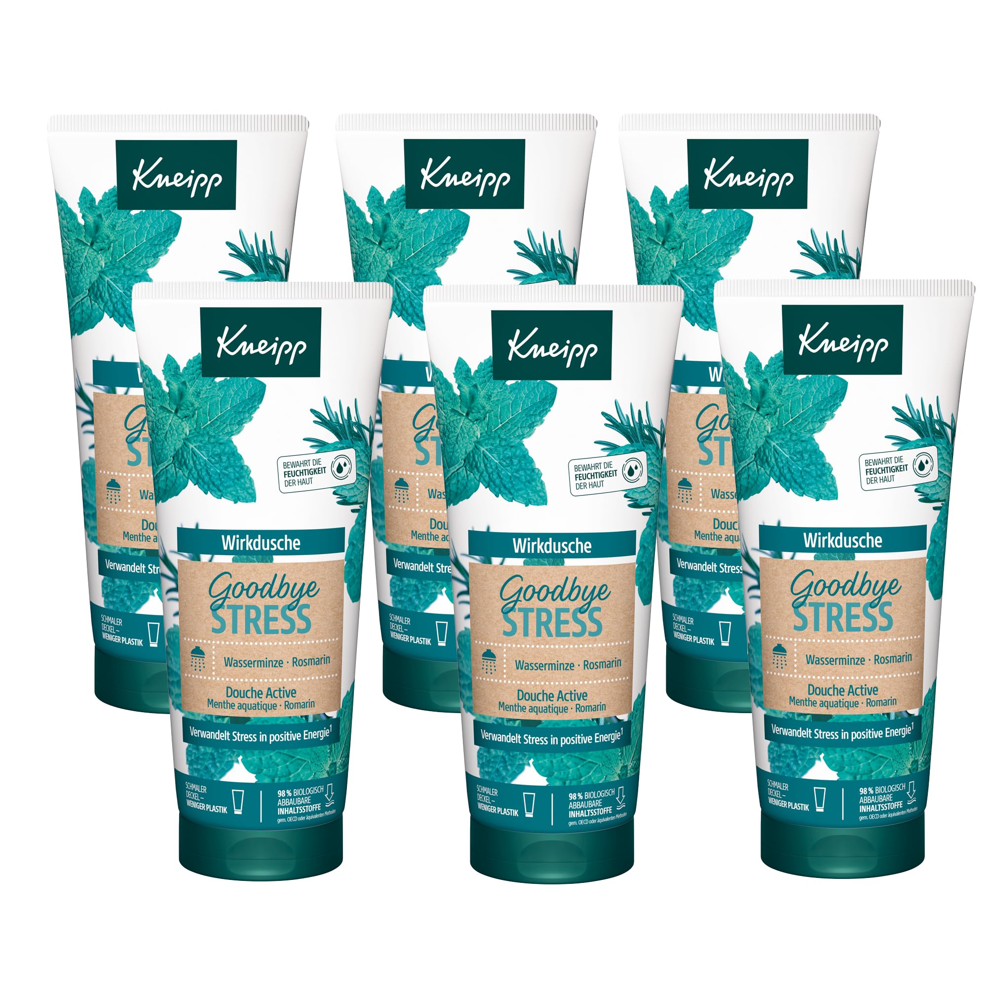 kneipp-wirkdusche-goodbye-stress-rosmarin-wasserminze-multipack-6-x-200-ml-dusch image 1