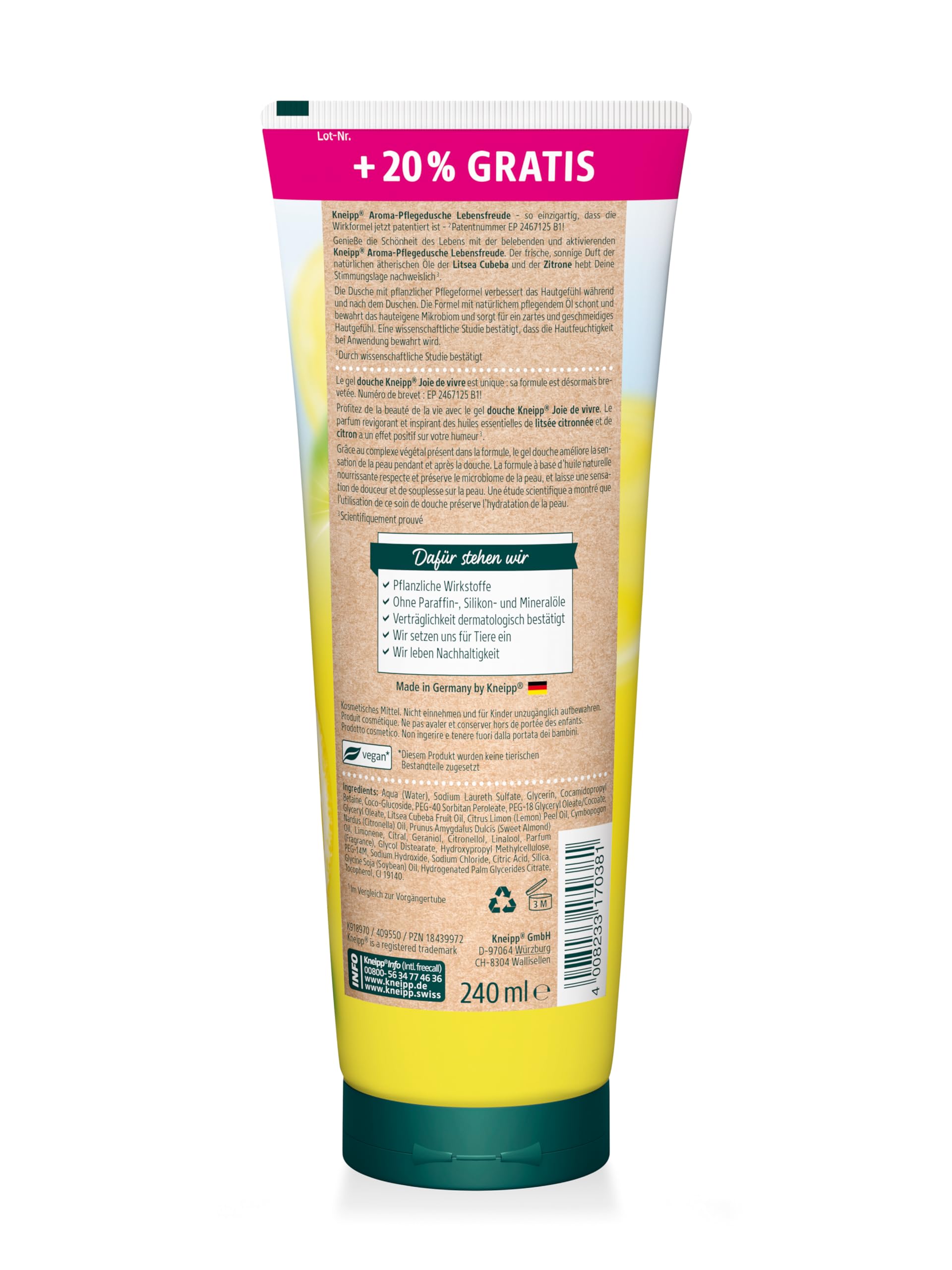 kneipp-aroma-pflegedusche-lebensfreude-duschgel-240-ml-sondergr-e-litsea-cubeba- image 2