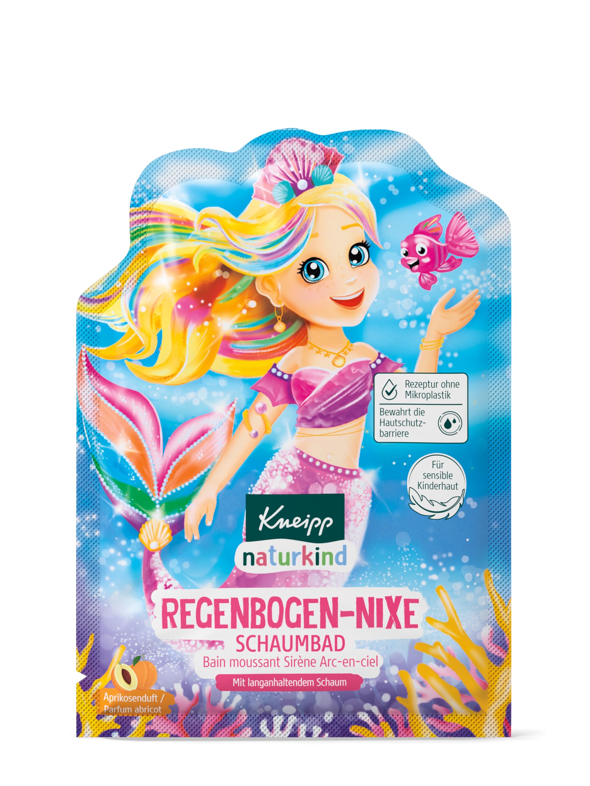 kneipp-naturkind-schaumbad-regenbogen-nixe-kinder-schaumbad-mit-nat-rlichem-apri image 3