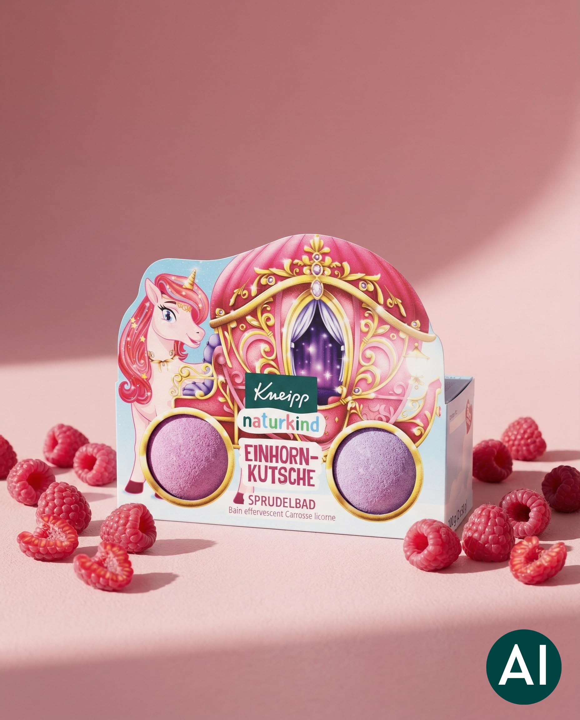kneipp-naturkind-einhorn-kutsche-kinder-sprudelbad-badekugeln-set-8-x-100-g image 7