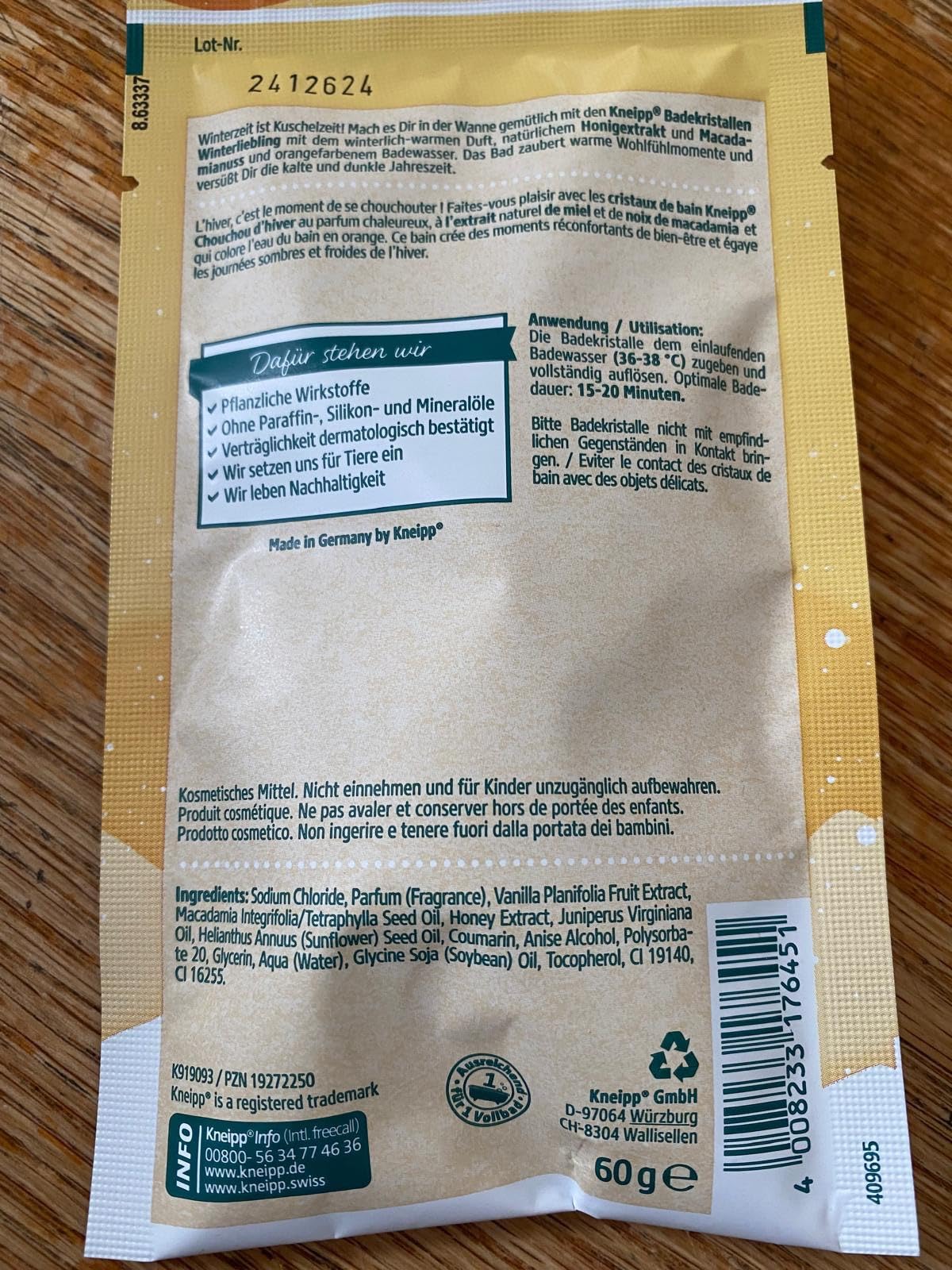 Sehr schöner Duft, geringe Packungsgröße
